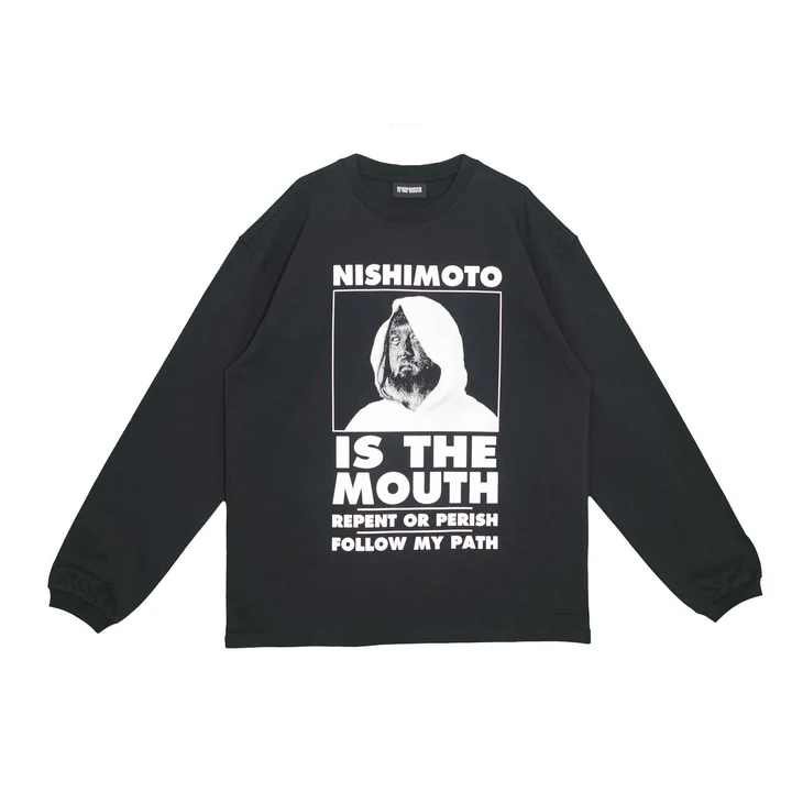 NISHIMOTO IS THE MOUTH/ニシモトイズザマウス/L/S TEE NIM-V22 BLACK M