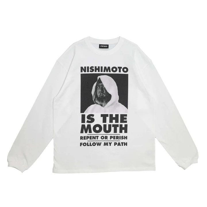 NISHIMOTO IS THE MOUTH/ニシモトイズザマウス/L/S TEE NIM-V22 WHITE L