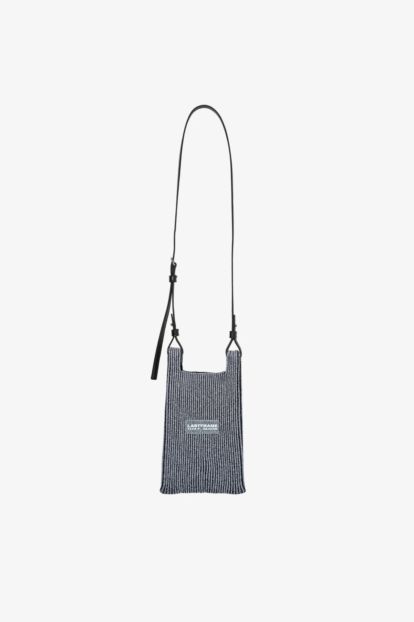 LASTFLAME／ラストフレーム/KYOTO METALLIC MARKET BAG MINI (STRAP) / DARK SILVER × BLACK DARK SILVER × BLACK F