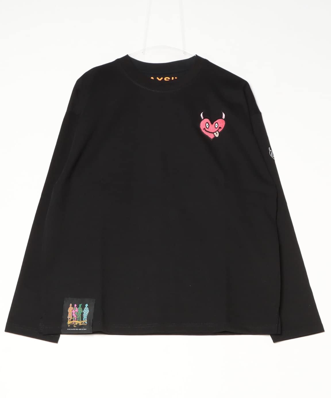 maxsix/マックスシックス/SINGLE HERT L/S TEE BLACK M