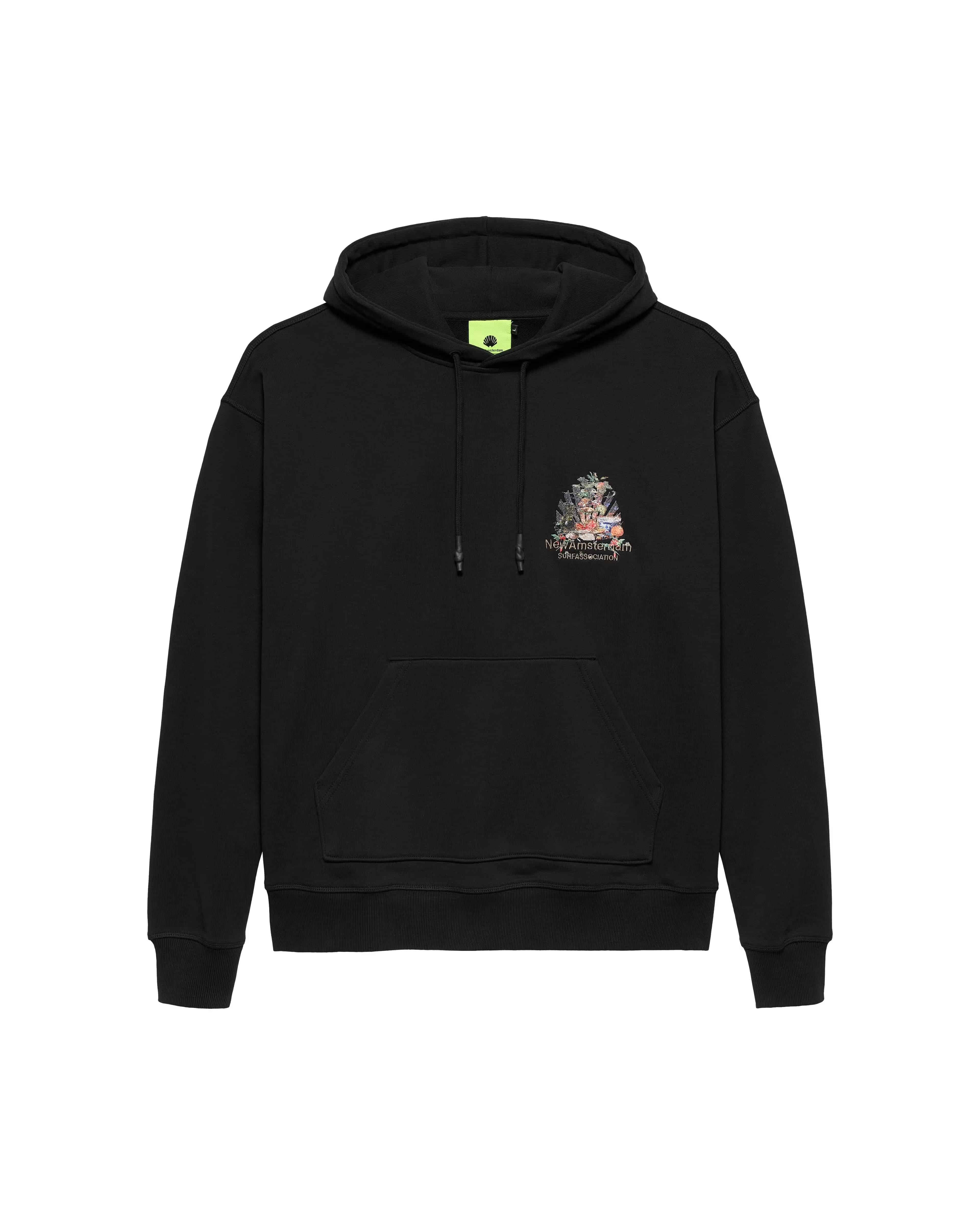 NewAmsterdam/ニューアムステルダム/BUFFET HOODIE BLACK BLACK L