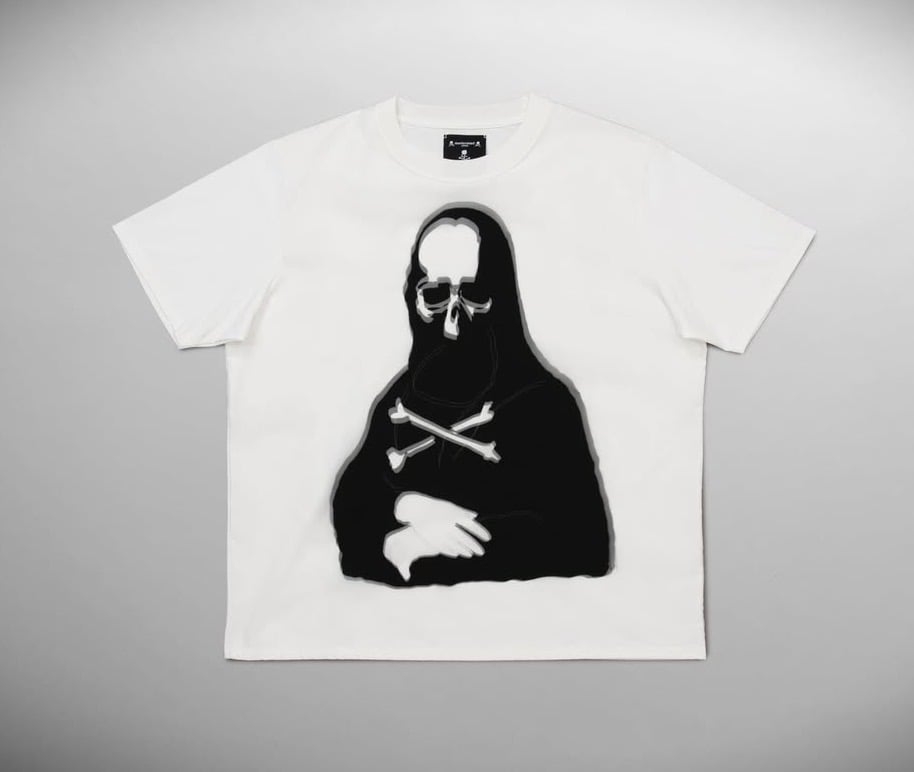 TRIPPY MIKIO ART × mastermind JAPAN /トリッピーミキオアート×マスターマインドジャパン/TEE MONALIZA WHITE M