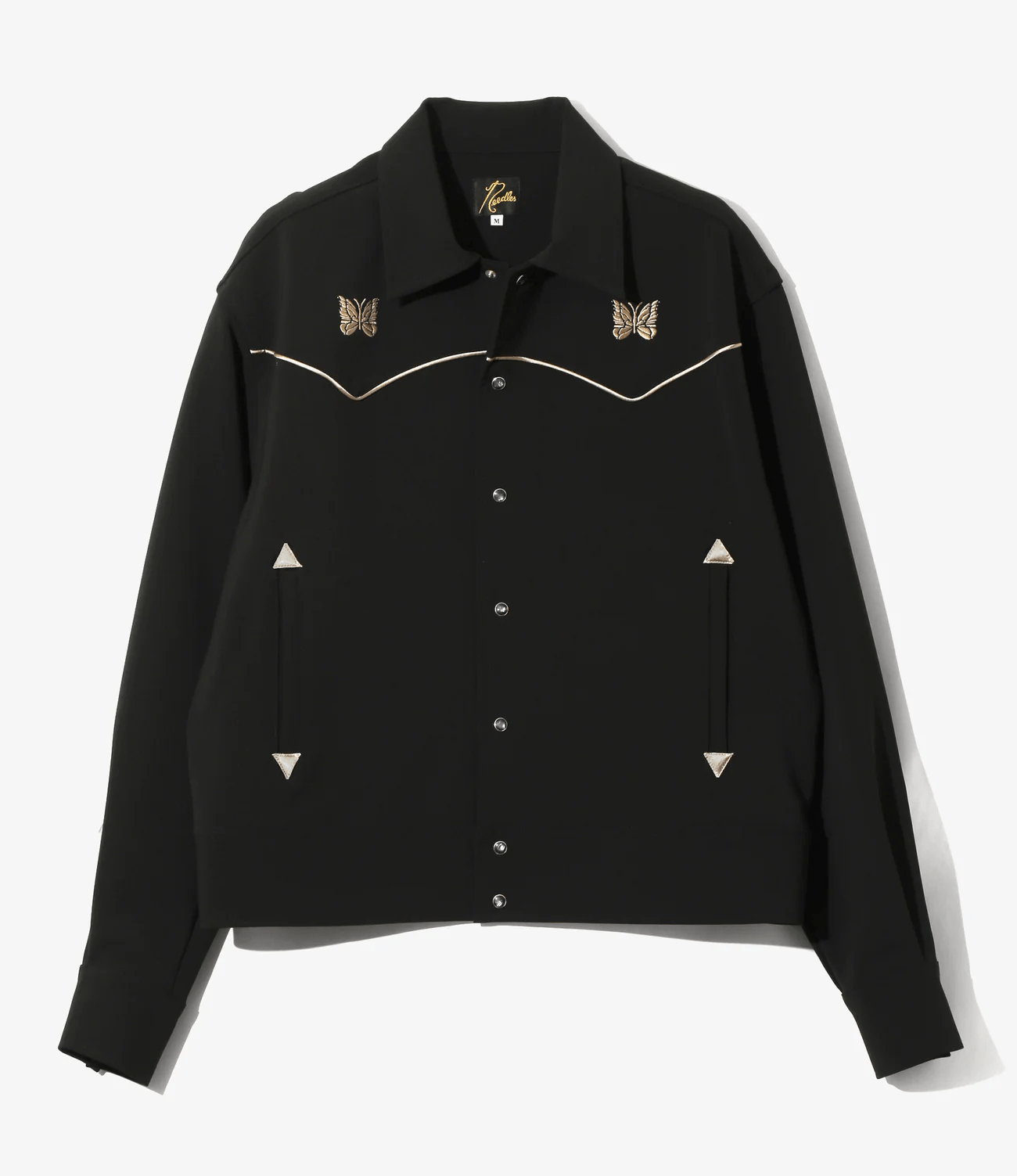 Needles/ニードルズ/Piping Cowboy Jacket - Poly Double Cloth BLACK S