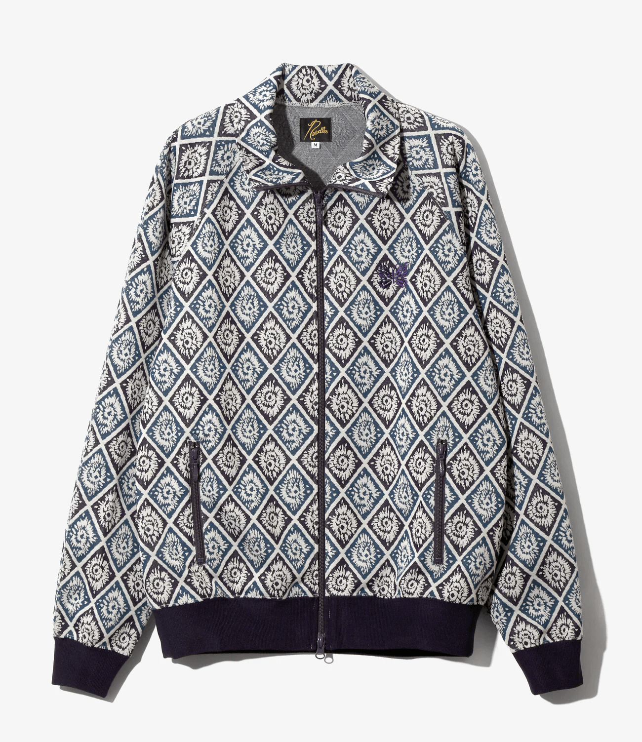Needles/ニードルズ/Track Jacket -POLY JACQUARD A-blue M