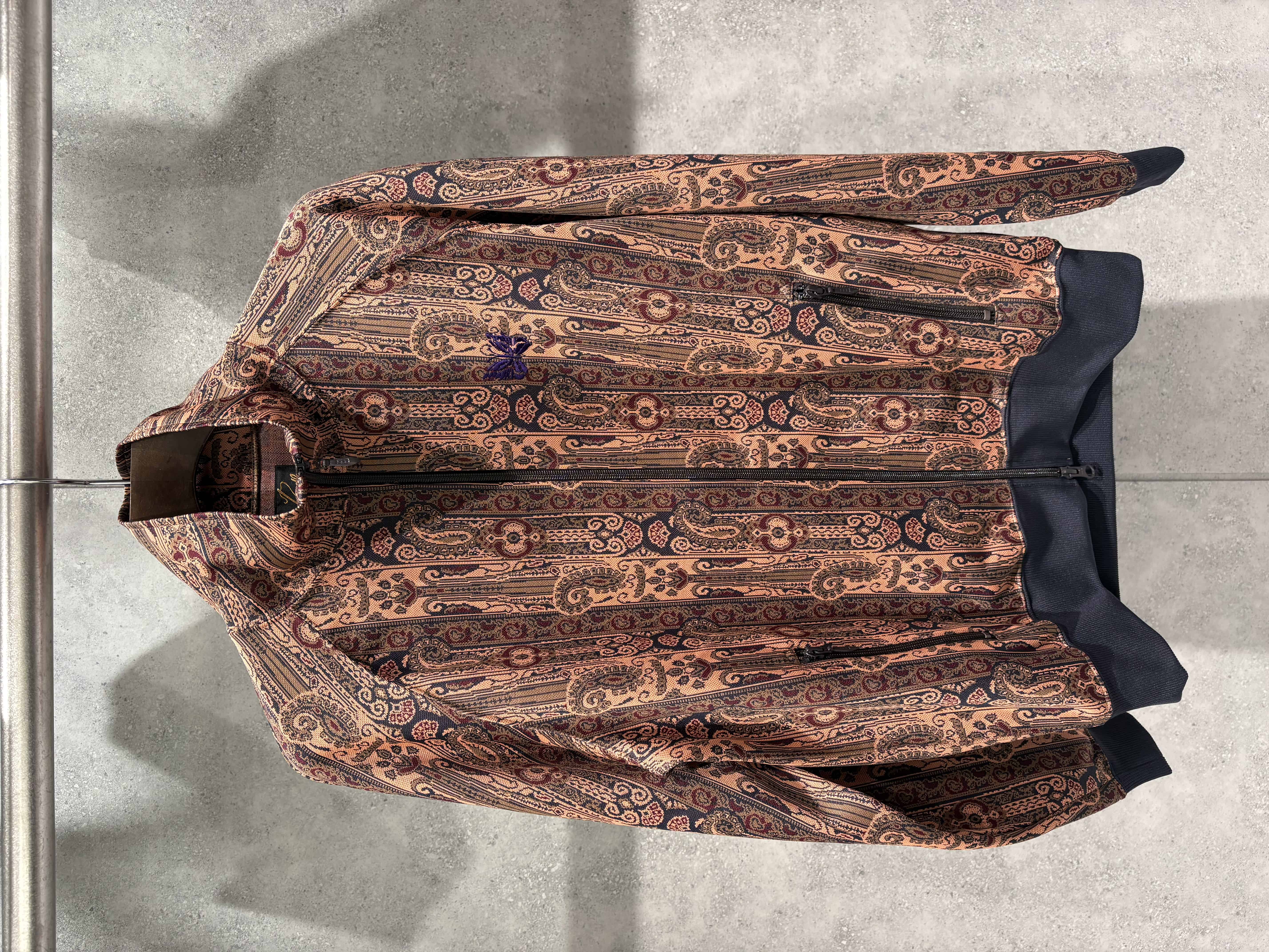 Needles/ニードルズ/Track Jacket -POLY JACQUARD E-Orange M