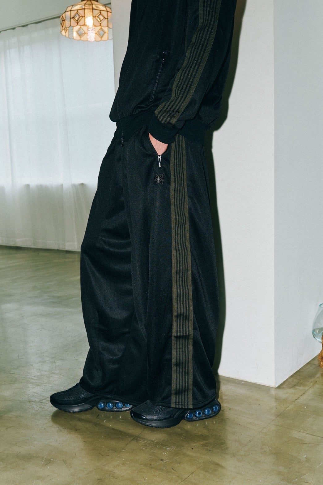 NEEDLES【B’2nd EXCLUSIVE】/ニードルズ【B'2nd別注】/H.D. Track Pant - Poly Smooth BLACK S