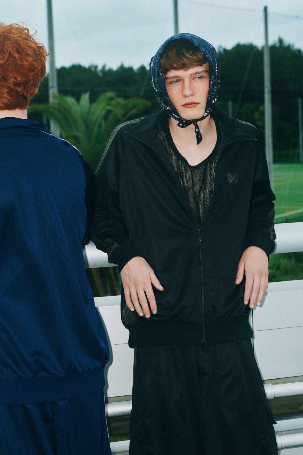 NEEDLES【B’2nd EXCLUSIVE】/ニードルズ【B'2nd別注】/TRACK JACKET - POLY SMOOTH BLACK M