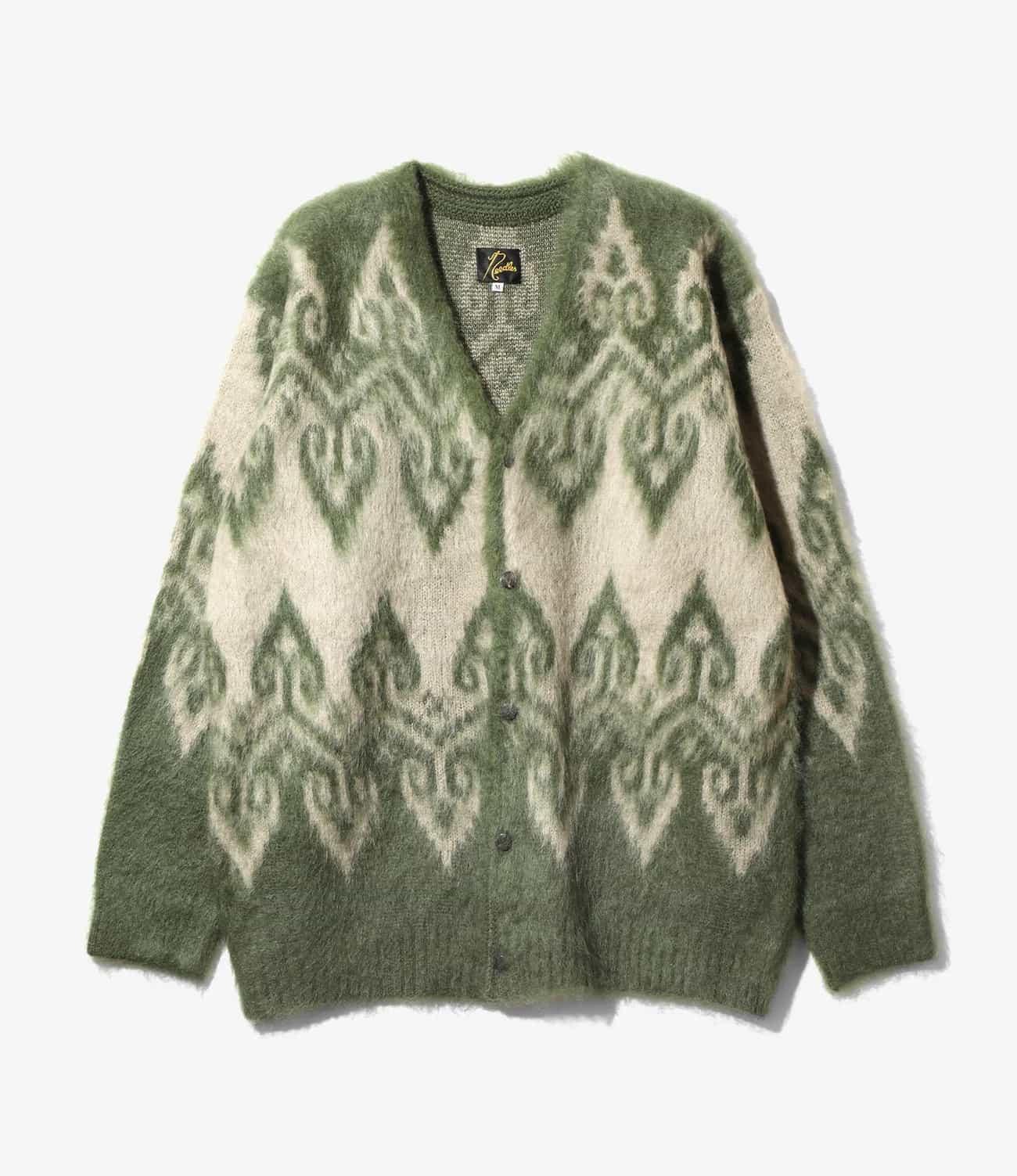 NEEDLES/ニードルズ/MOHAIR CARDIGAN - NORDIC Olive S