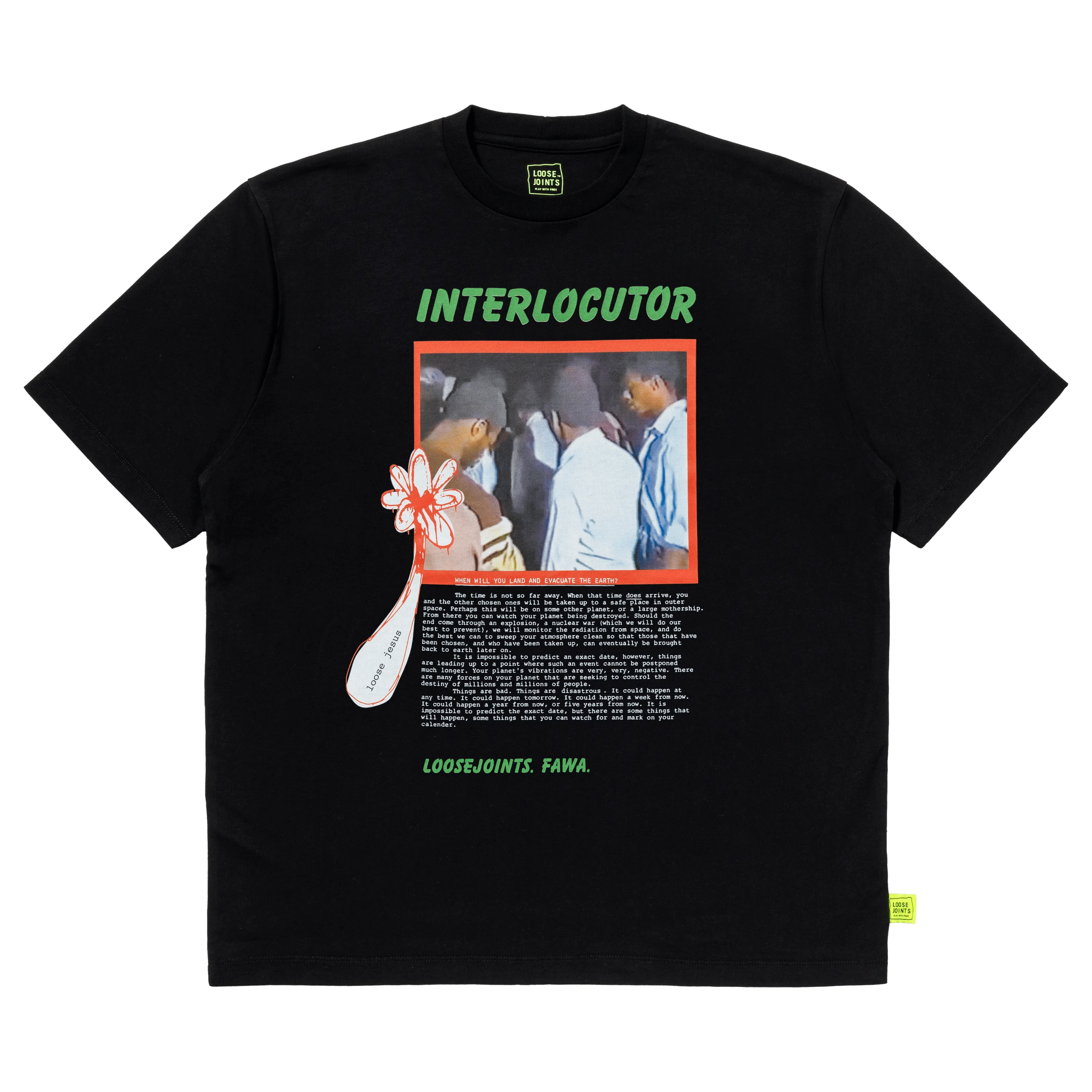 loosejoints/ルーズジョインツ/CLAY ARLINGTON - 'INTERLOCUTOR' S/S TEE
