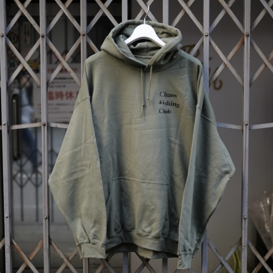 Chaos Fishing Club】LOGO HOODIE ash gray カオスフィッシング