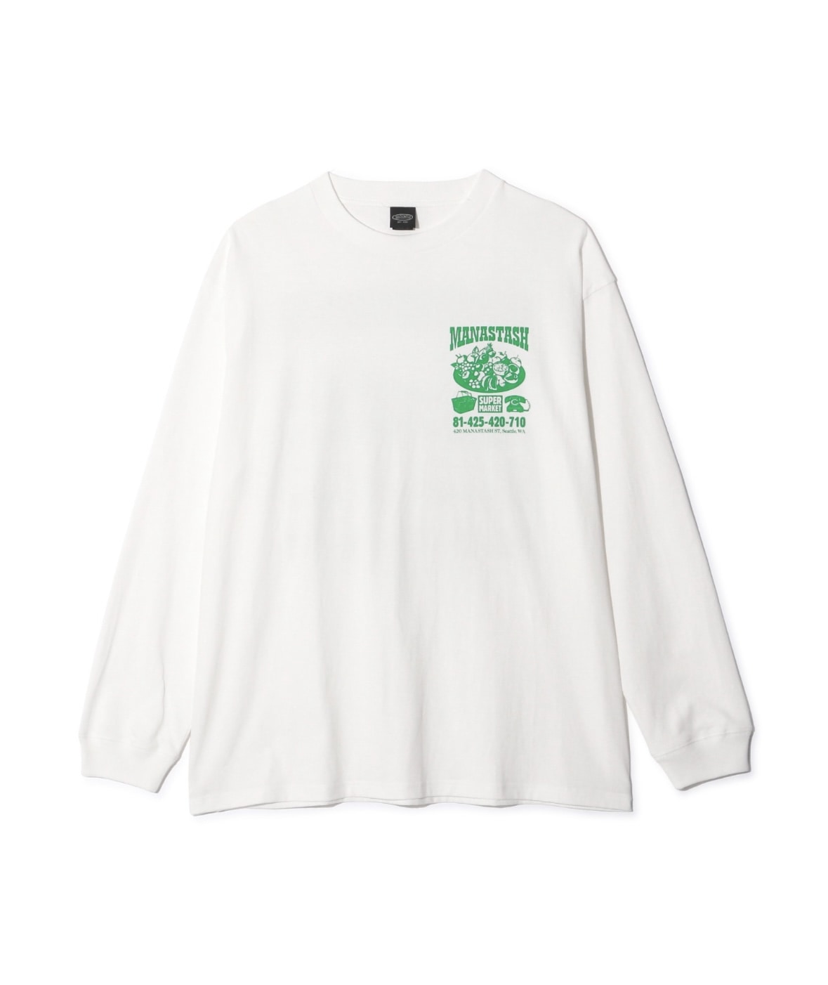 MANASTASH/マナスタッシュ/CiTee L/S SUPERMARKET WHITE M
