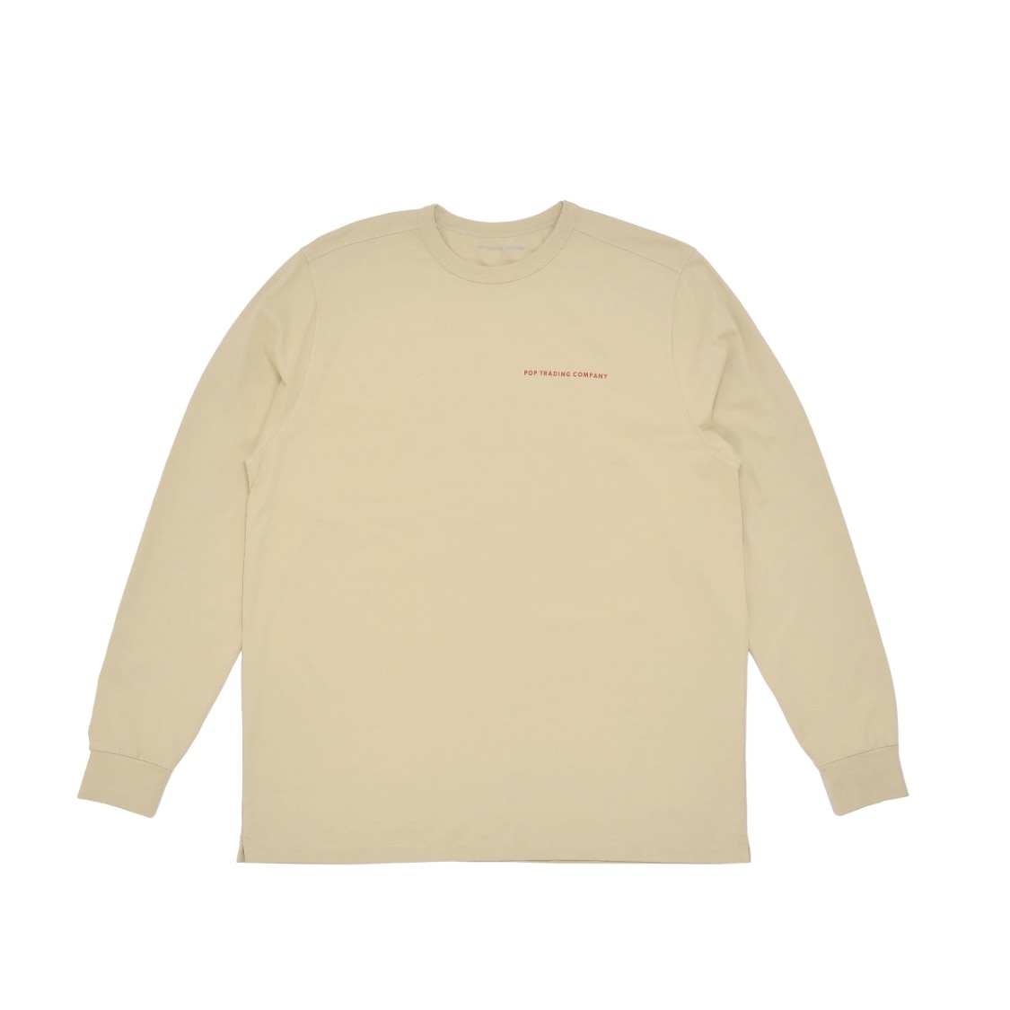 POP TRADING COMPANY/ポップトレーディングカンパニー/Logo Longsleeve T-shirt BEIGE M