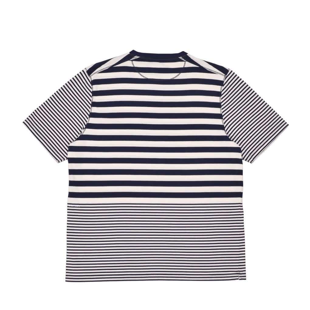 POP TRADING COMPANY/ポップトレーディングカンパニー/Striped Pocket T-shirt NAVY M
