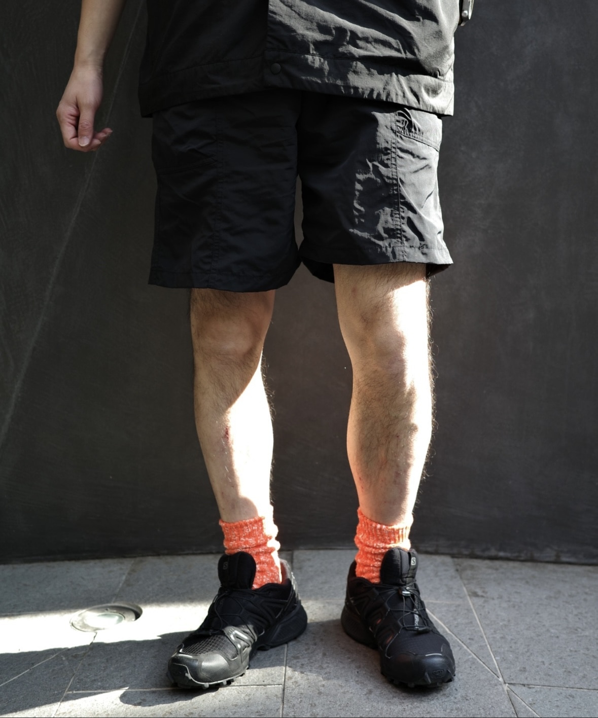 Jagged Edge Mountain Gear/ジャギッドエッジマウンテンギア/別注CAMOUFLAGE PRINTED SHORTS BLACK M