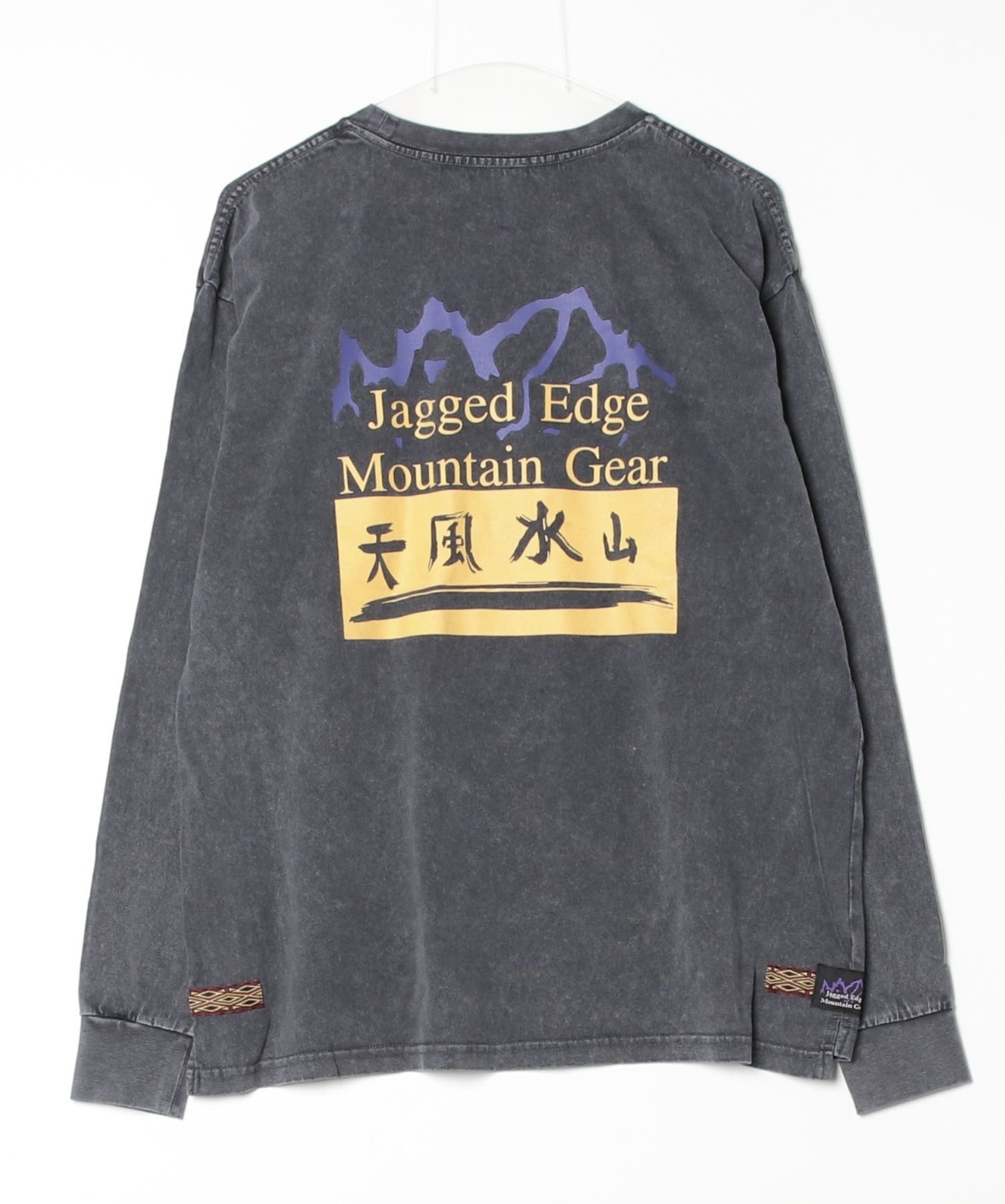 Jagged Edge Mountain Gear/ジャギッドエッジマウンテンギア/”天風水山” PRINT L/S TEE BLACK M