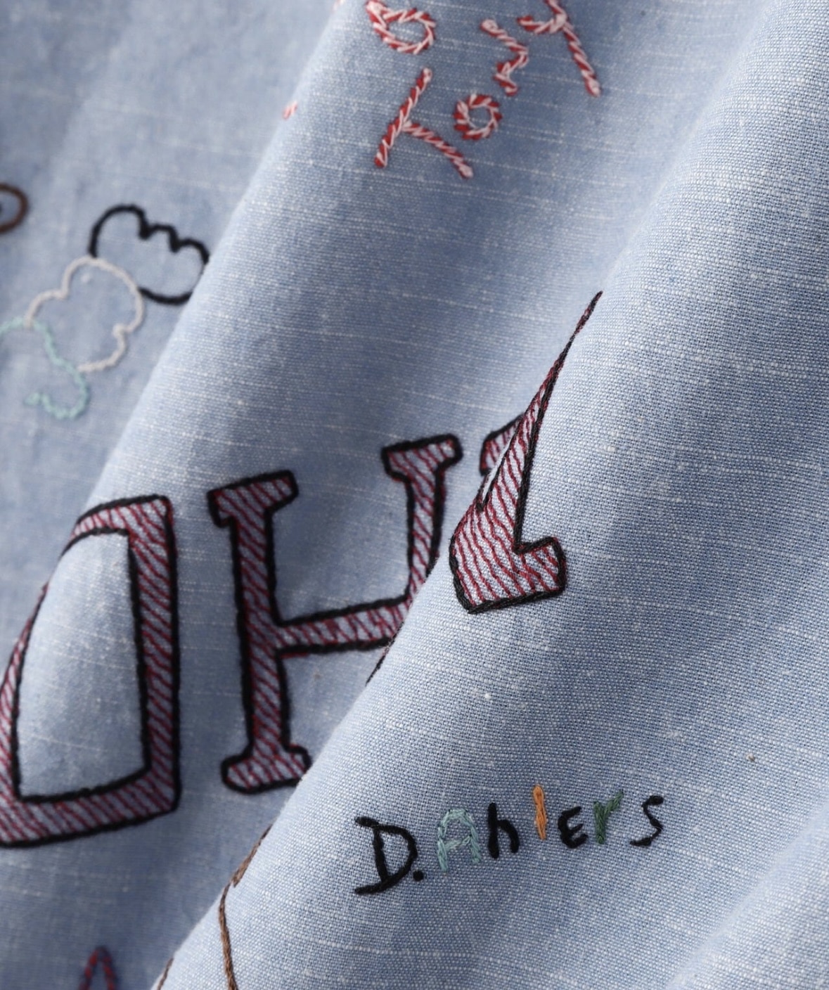 PAYDAY/ペイデイ/別注PAYDAY刺繍SHIRT BLUE M