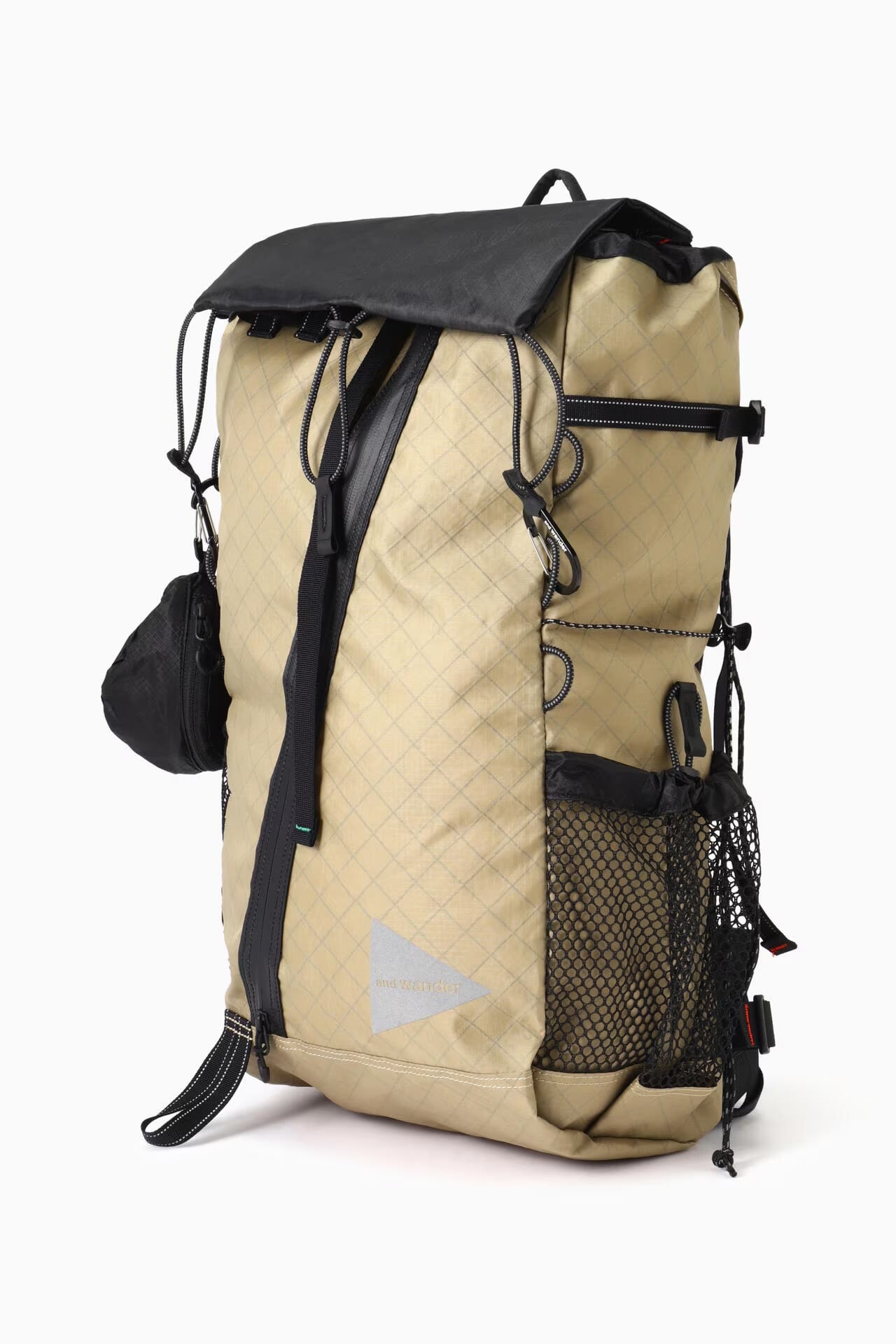 and wander/アンドワンダー/ECOPAK 30Lbackpack BEIGE FREE