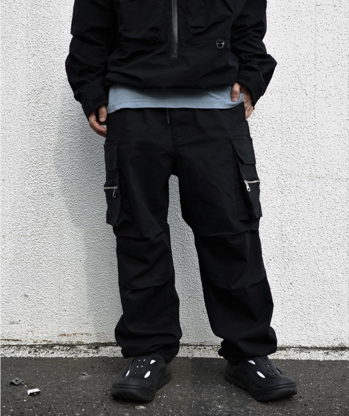 B omnivore/ビーオムニボー/ZIP CARGO PANTS BLACK S