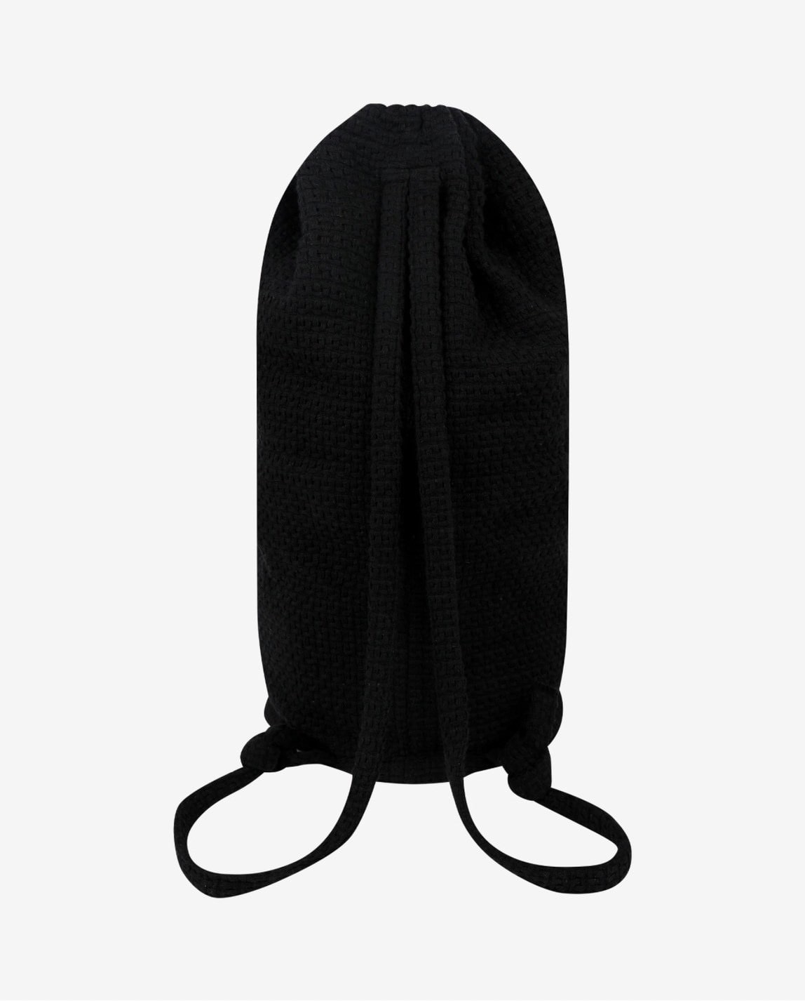 YES EYE SEE/イエスアイシー/Jacquard Fabric String Bag BLACK FREE