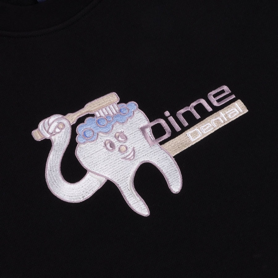 Dime/ダイム Dental Care Crewneck BLACK M