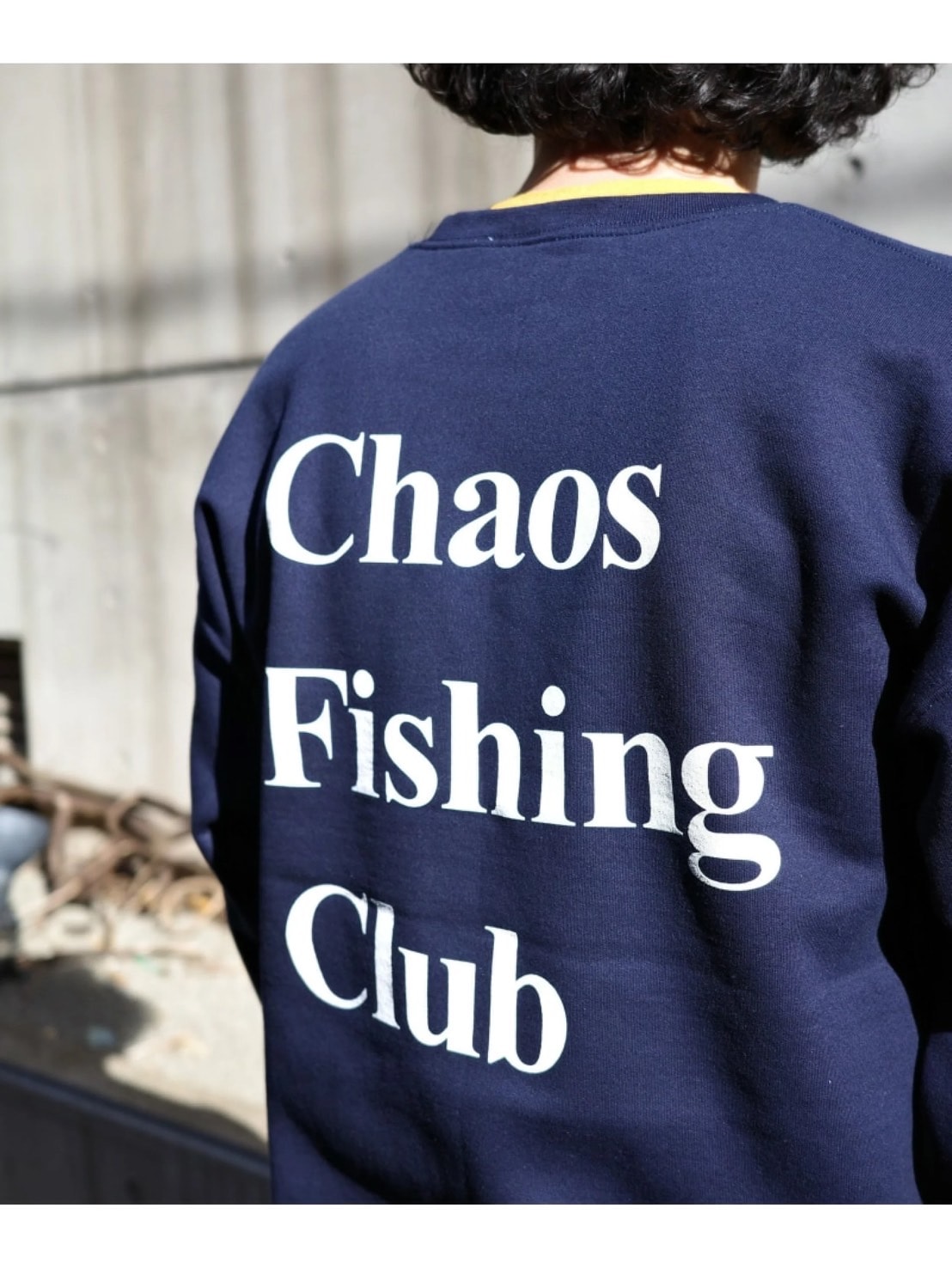 Chaos Fishing Club/カオスフィッシングクラブ/EX LOGO SWEAT CREW NAVY M
