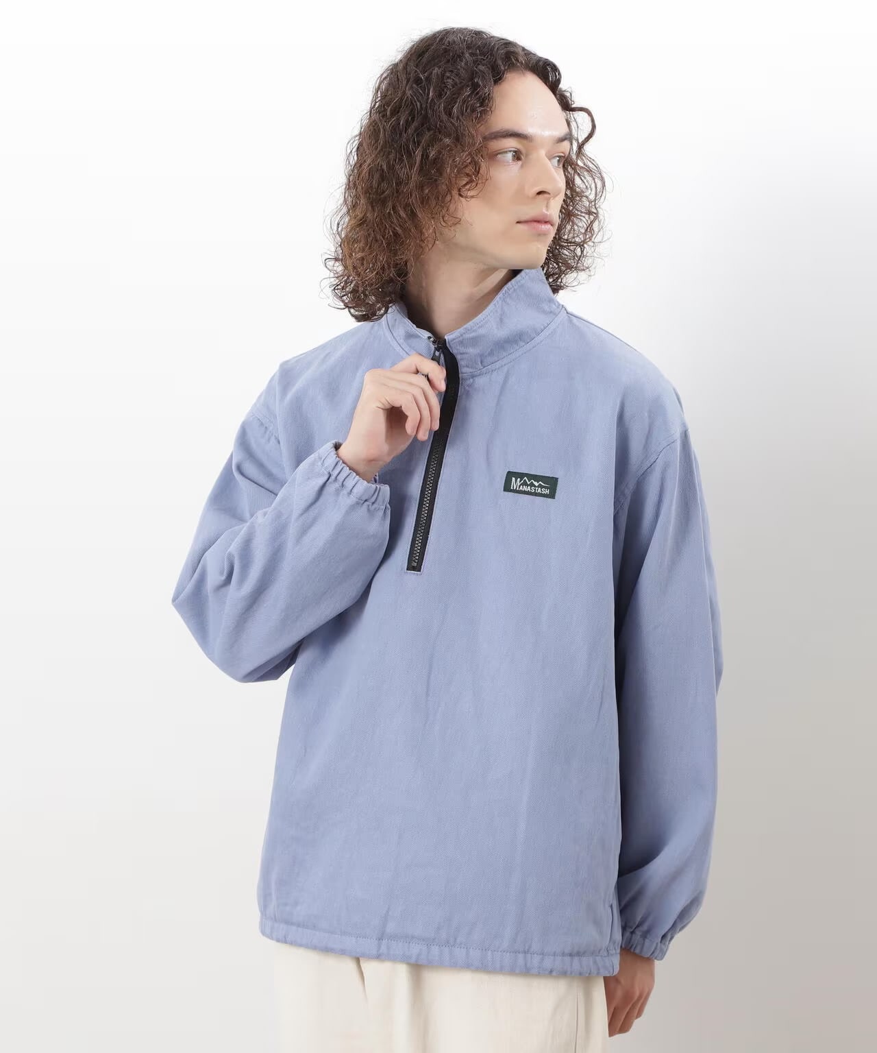 MANASTASH/マナスタッシュ/CHILLIWACK PULLOVER LIGHT BLUE S