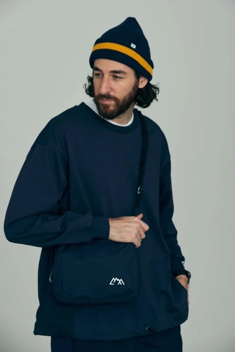 CMF OUTDOOR GARMENT/シーエムエフ アウトドアガーメント KNIT CAP BEIGE×RED FREE