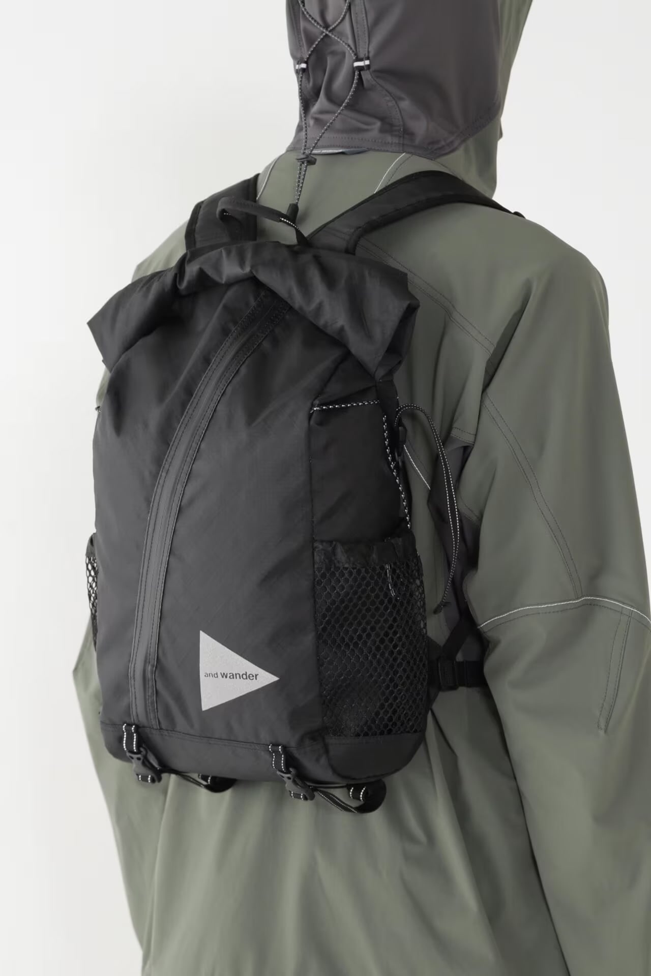 and wander/アンドワンダー/ECOPAK 18L backpack BLACK FREE