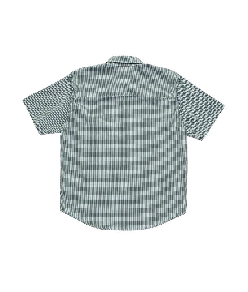 POP TRADING CO/ポップトレーディングカンパニー/Pop O Shortsleeve Gingham Shirt Green/White M