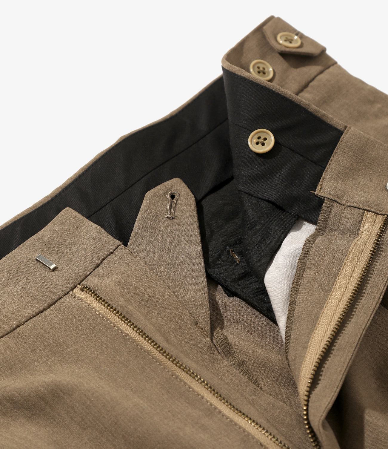 Needles/ニードルズ Tucked Side Tab Trouser - Poly Cloth  25ss BEIGE XS