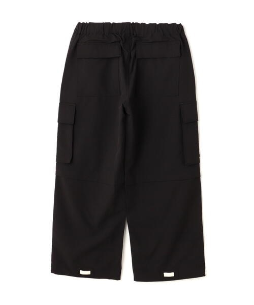 B omnivore/ビーオムニボー STRETCH POLYESTER CARGO PANTS BLACK S