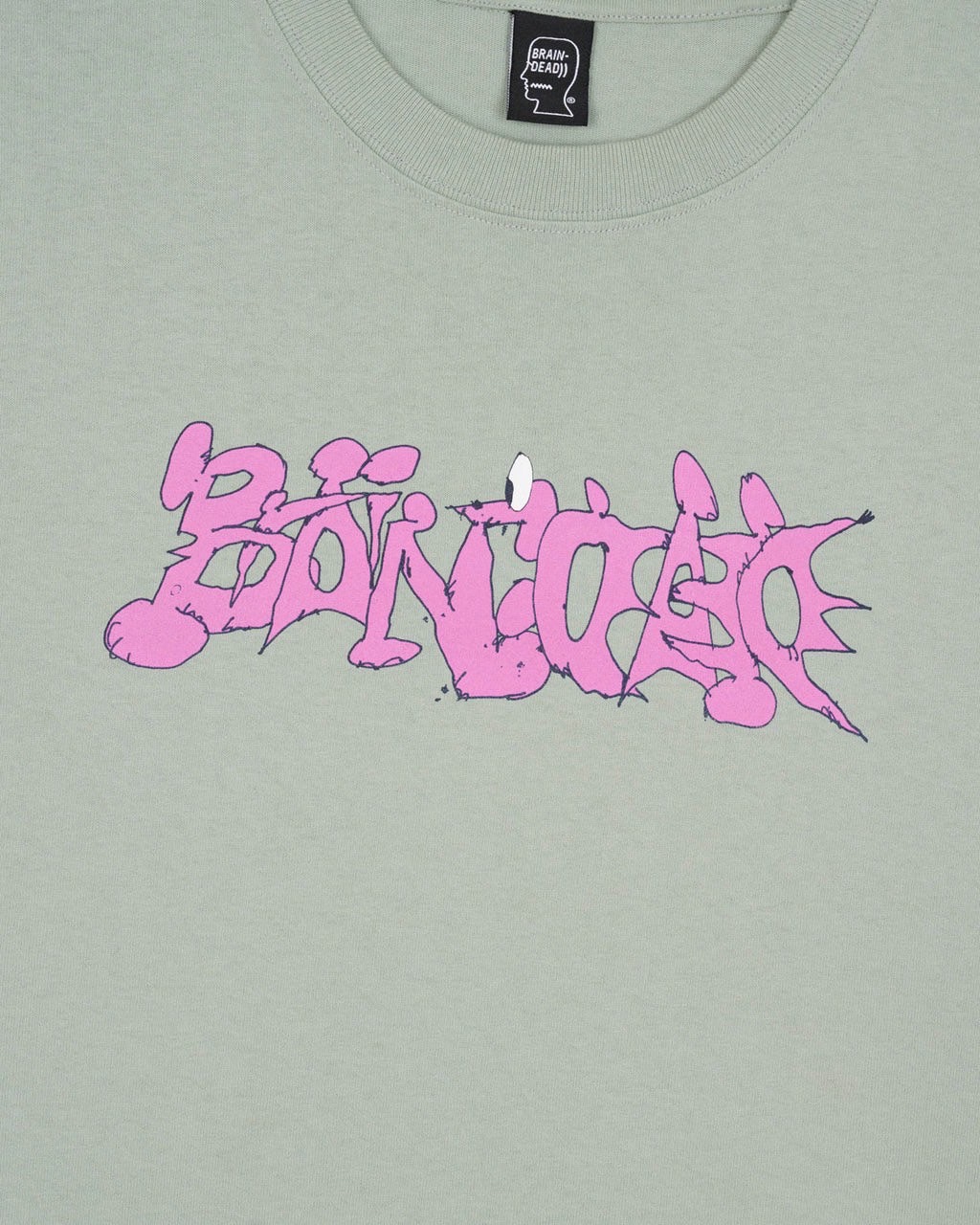 BRAIN DEAD/ブレインデッド/SKRAM T-SHIRT - SEAFOAM SEFOAM M