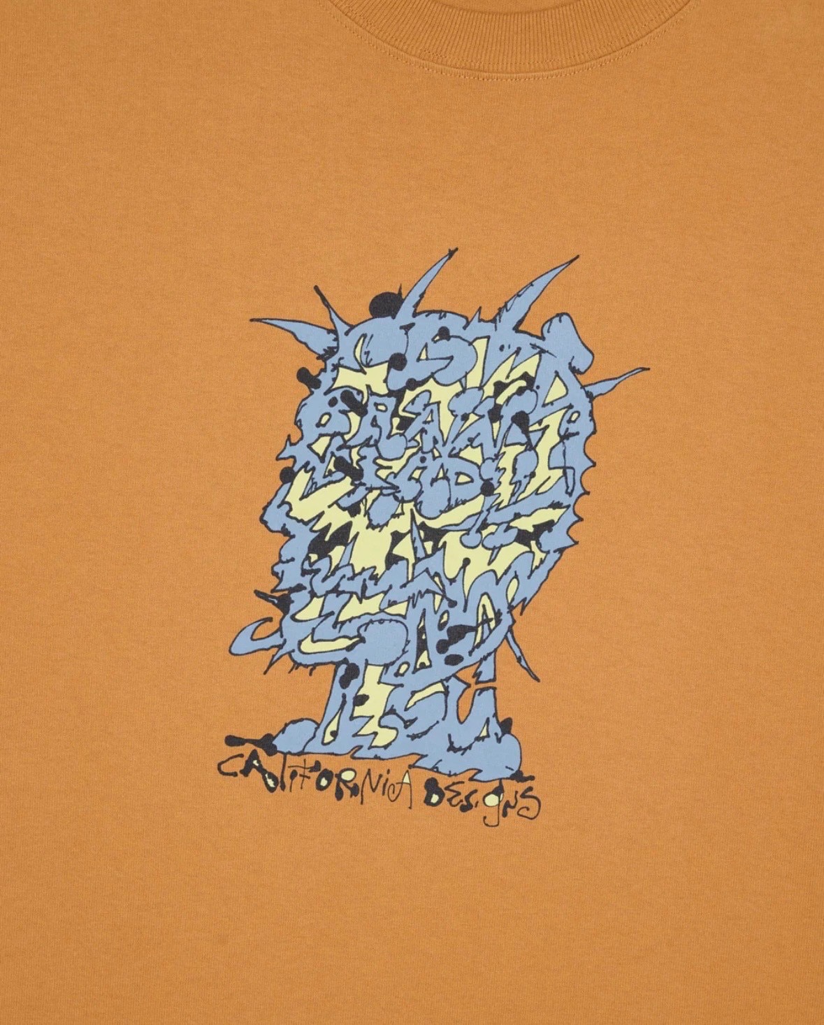 BRAIN DEAD/ブレインデッド/SCRAMBLED HEAD T-SHIRT - CUMIN CAMEL M