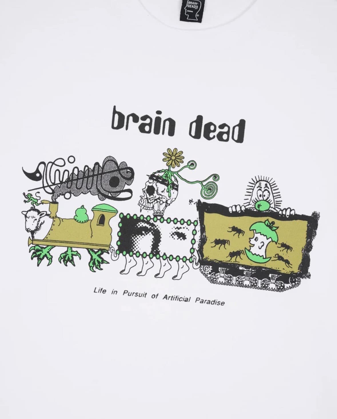 BRAIN DEAD/ブレインデッド/ARTIFICIAL PARADISE T-SHIRT - WHITE WHITE M
