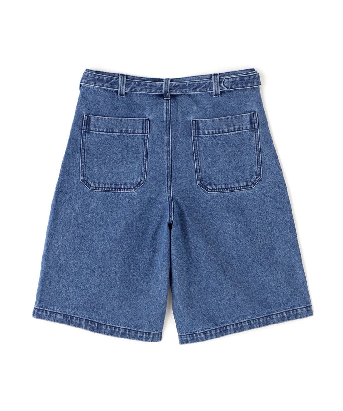 B omnivore/ビーオムニボー/DENIM BELT SHORTS デニムベルトショーツ INDIGO M