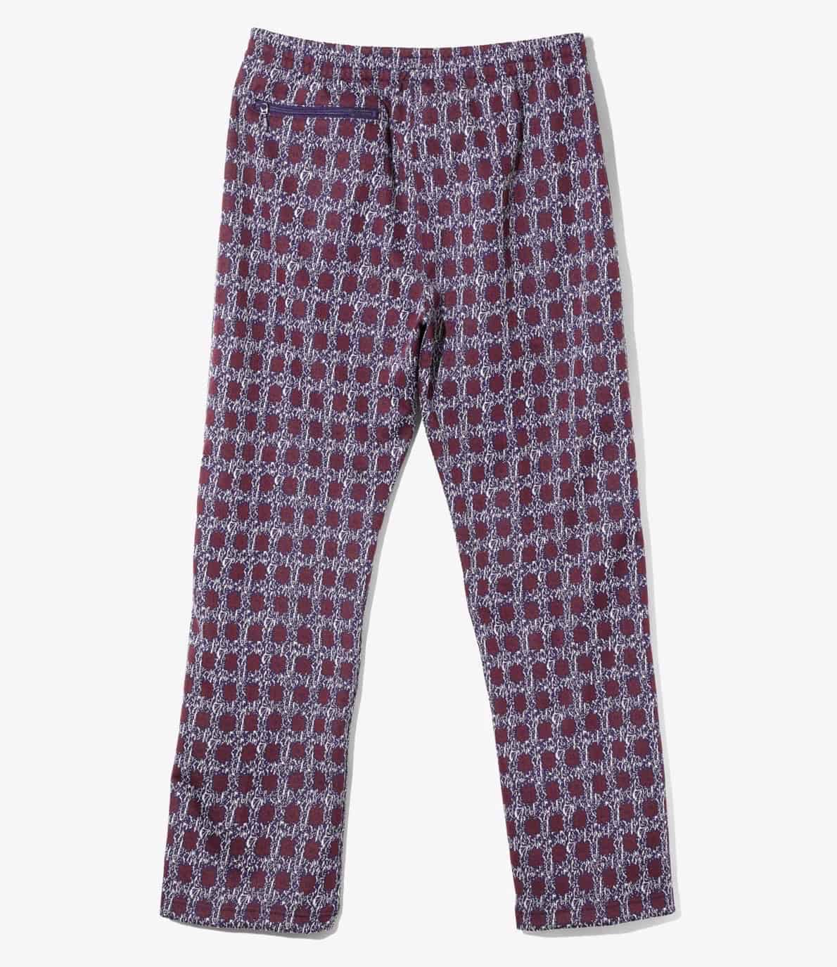 Needles/ニードルズ/Track Pant - Poly Jacquard Flower 25AW PURPLE/Flower XS
