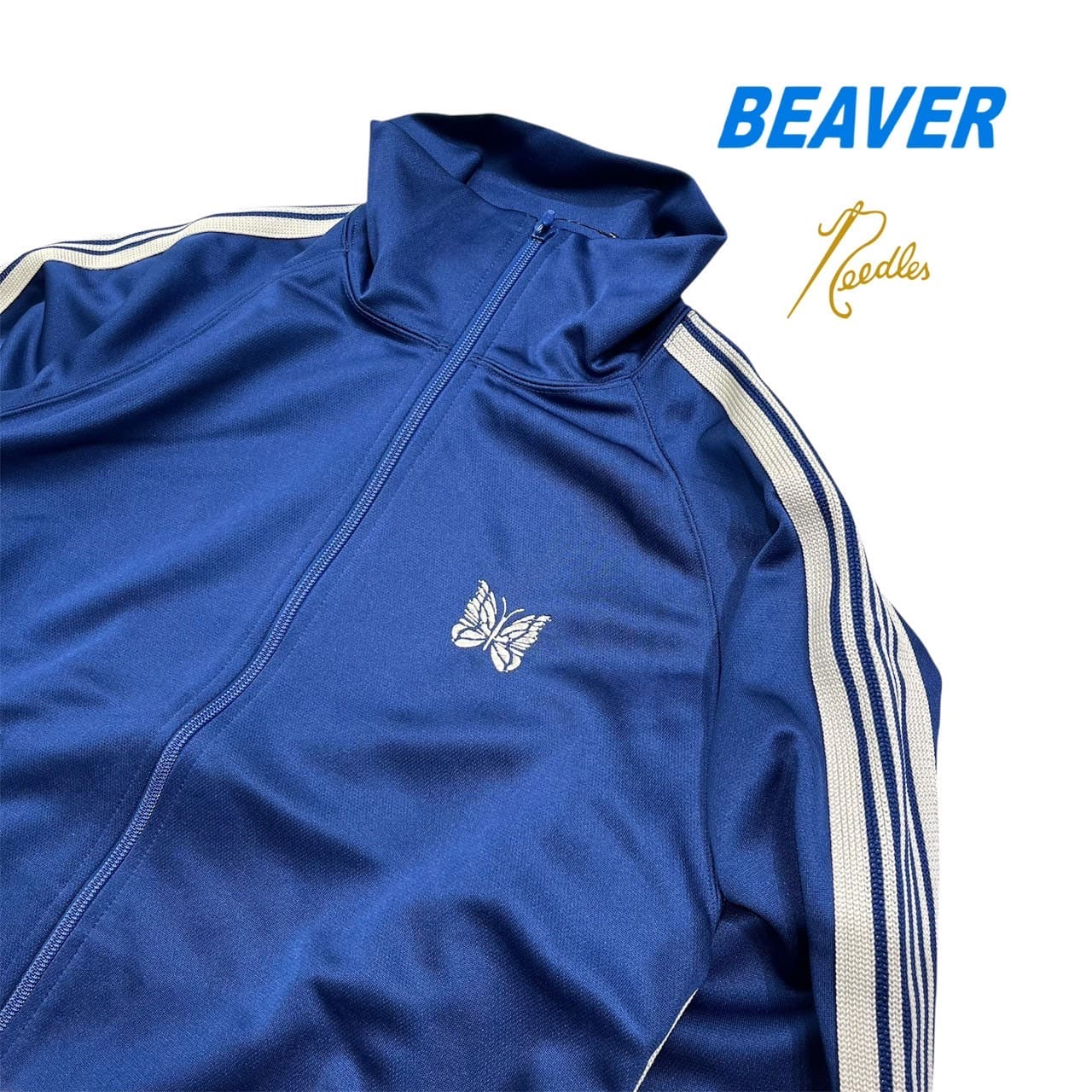 Needles/ニードルズ BEAVER×Needles 別注TrackJacket/別注トラックジャケット 25AW ROYAL S