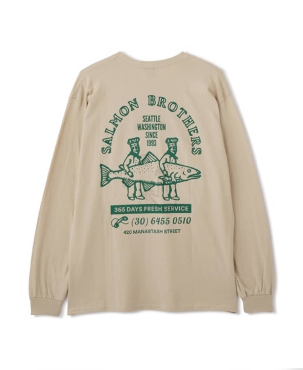 MANASTASH/マナスタッシュ/CiTee L/S TEE SALMON BEIGE S
