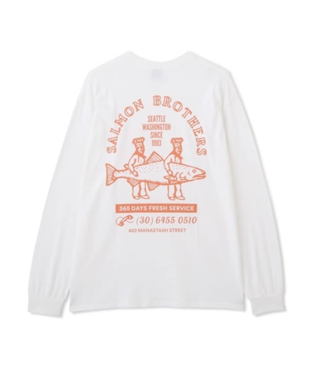  MANASTASH/マナスタッシュ/CiTee L/S TEE SALMON ORENGE S