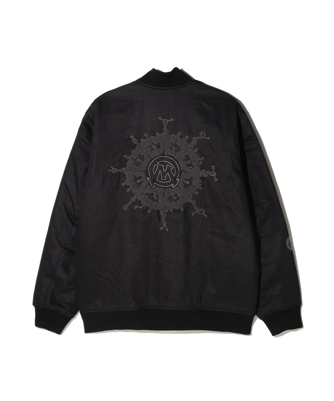 MANASTASH/マナスタッシュ/SAYHELLO HEMP VARSITY JACKET BALCK S