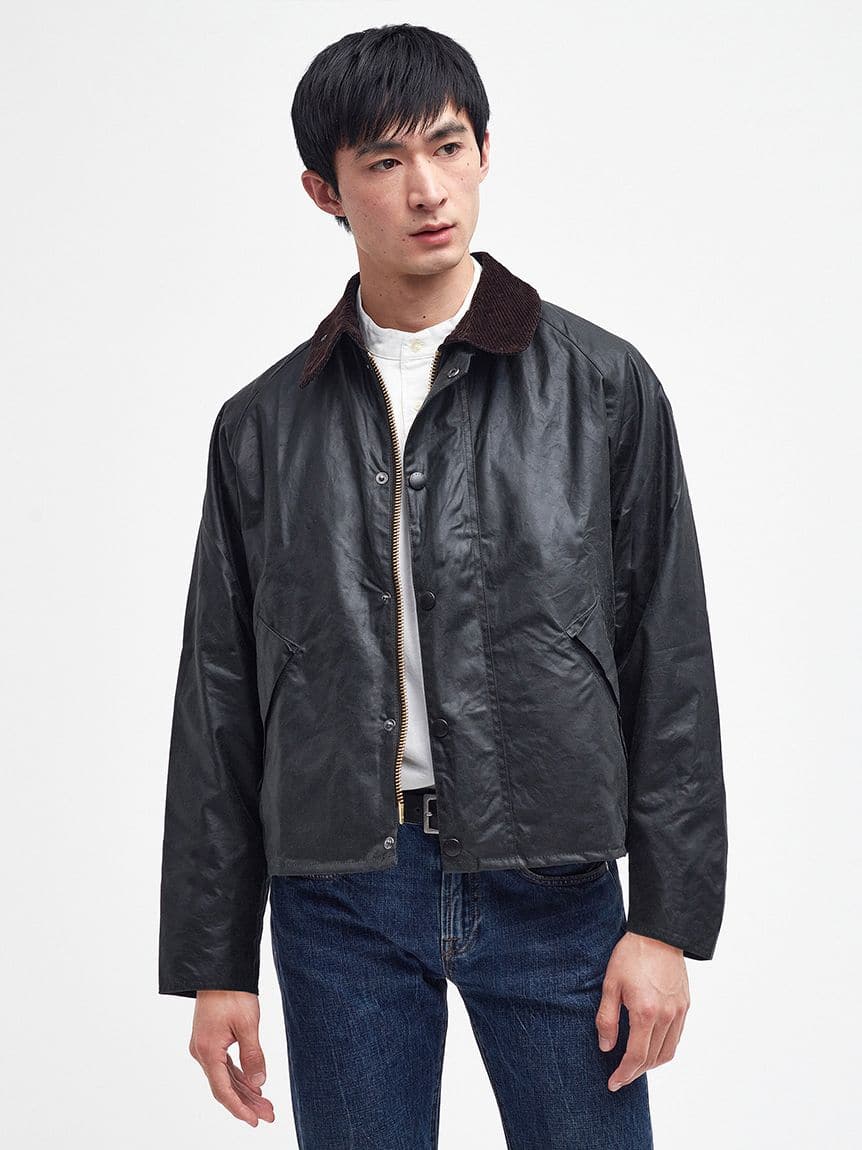 Barbour/バブアー【TRANSPORT / トランスポート】ワックス ショート ジャケット　252MWX1678 SAGE 34