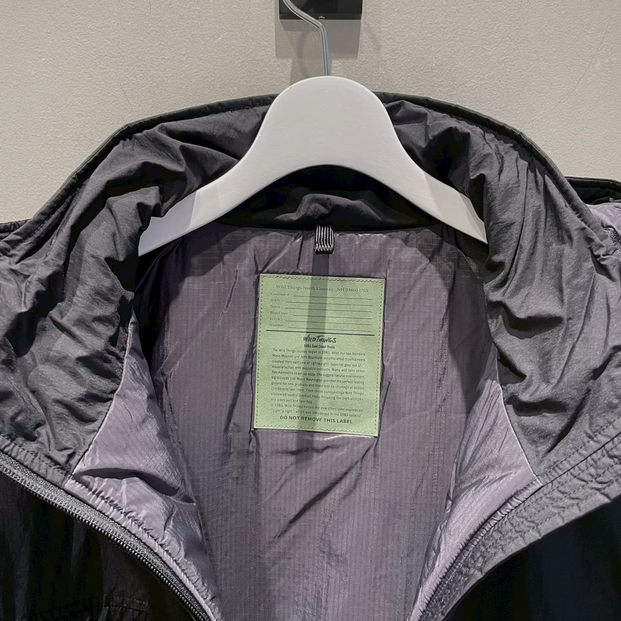 WILDTHINGS/ワイルドシングス/SHORT MONSTER PARKA /ショートモンスターパーカー　BLACK BLACK S