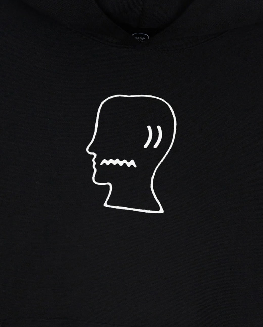 BRAIN DEAD/ブレインデッド/BRAIN DEAD LOGOHEAD HOODIE - BLACK BLACK M