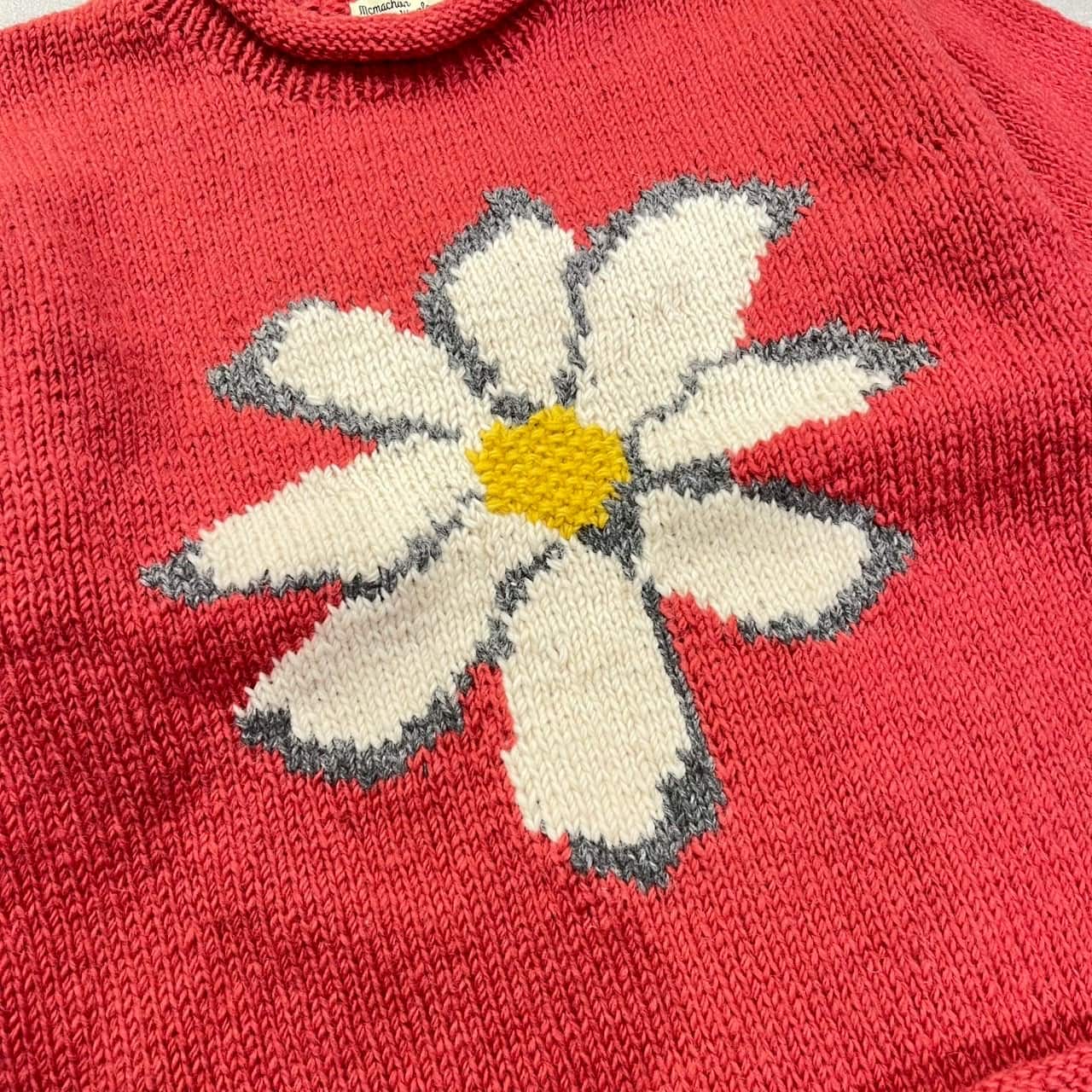 MacMahon Knitting Mills/マクマホンニッティング ミルズ/ALL ROLL KNIT-FLOWER PINK FREE