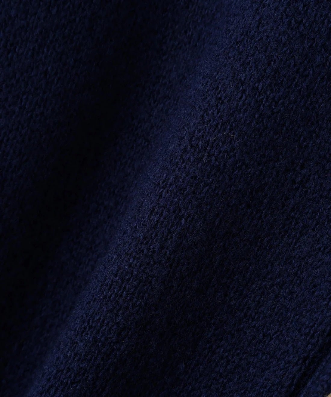  B omnivore/ビーオムニボー/起毛KNIT HAND JACKET ステッチ ニットハンドジャケット ニットシャツ NAVY M