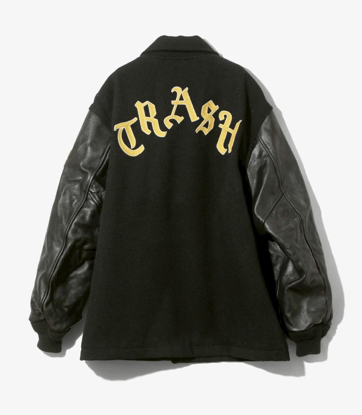 Needle/ニードルズ　Lettered Coat - Wool Melton 25AW BLACK L