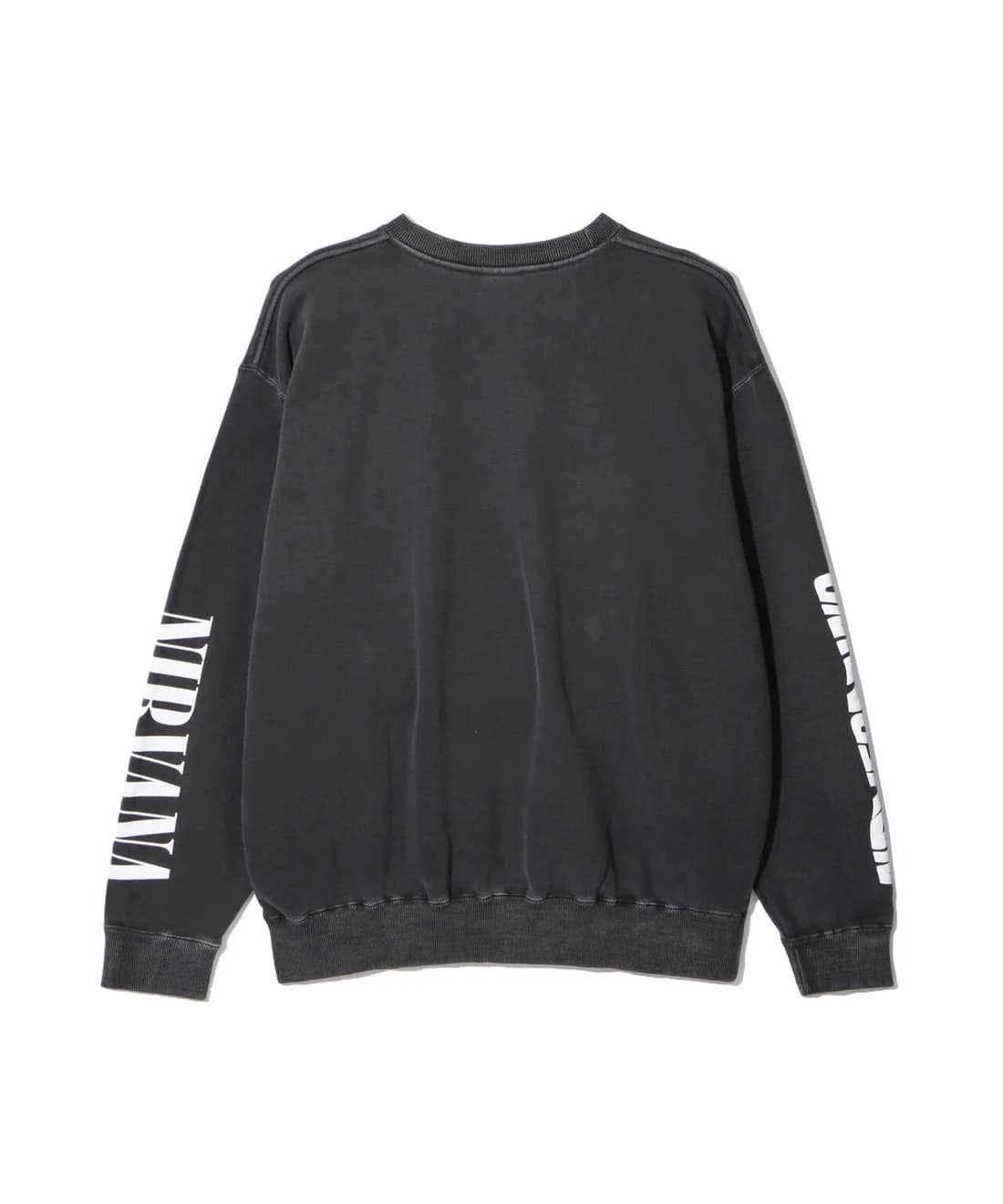 MANASTASH/マナスタッシュ/NIRVANA/ニルヴァーナ/NEVERMIND SWEAT CREW/コラボスウェット《メンズ・ウィメンズ・ユニセックス》 BLACK M