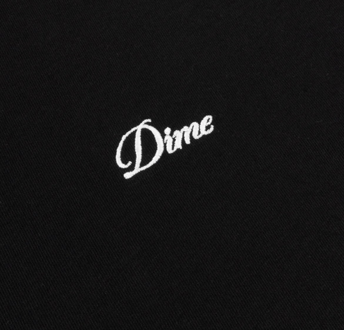 【Dime/ダイム】Cursive Small Logo Crewneck BLACK S