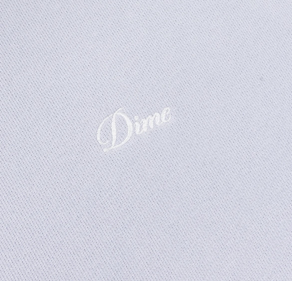 【Dime/ダイム】Cursive Small Logo Crewneck GRAY Lavender S
