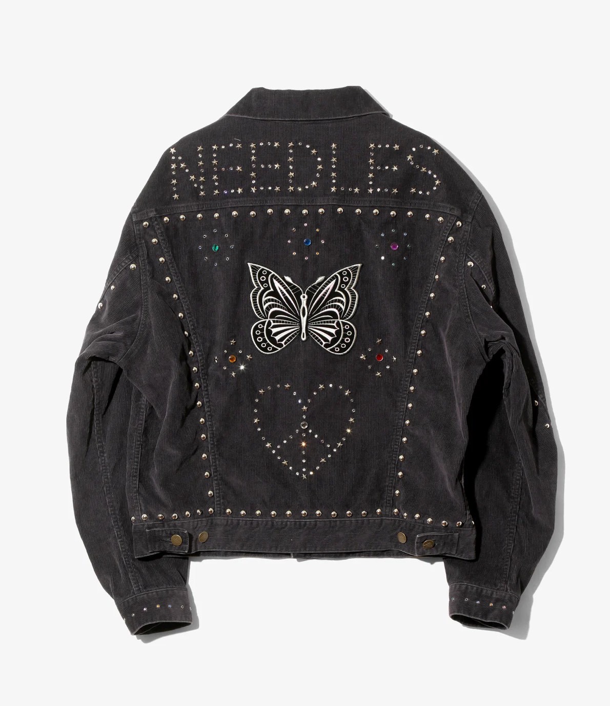 NEEDLES/ニードルズ/STUDDED JEAN JACKET - 14W CORDUROY スタッズジャケット BLACK M